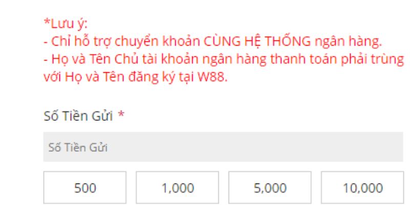 Lưu ý khi bạn thanh toán tiền ở nhà cái W88